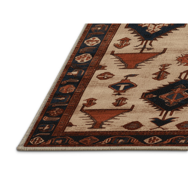 Tapis brun lavable à la machine