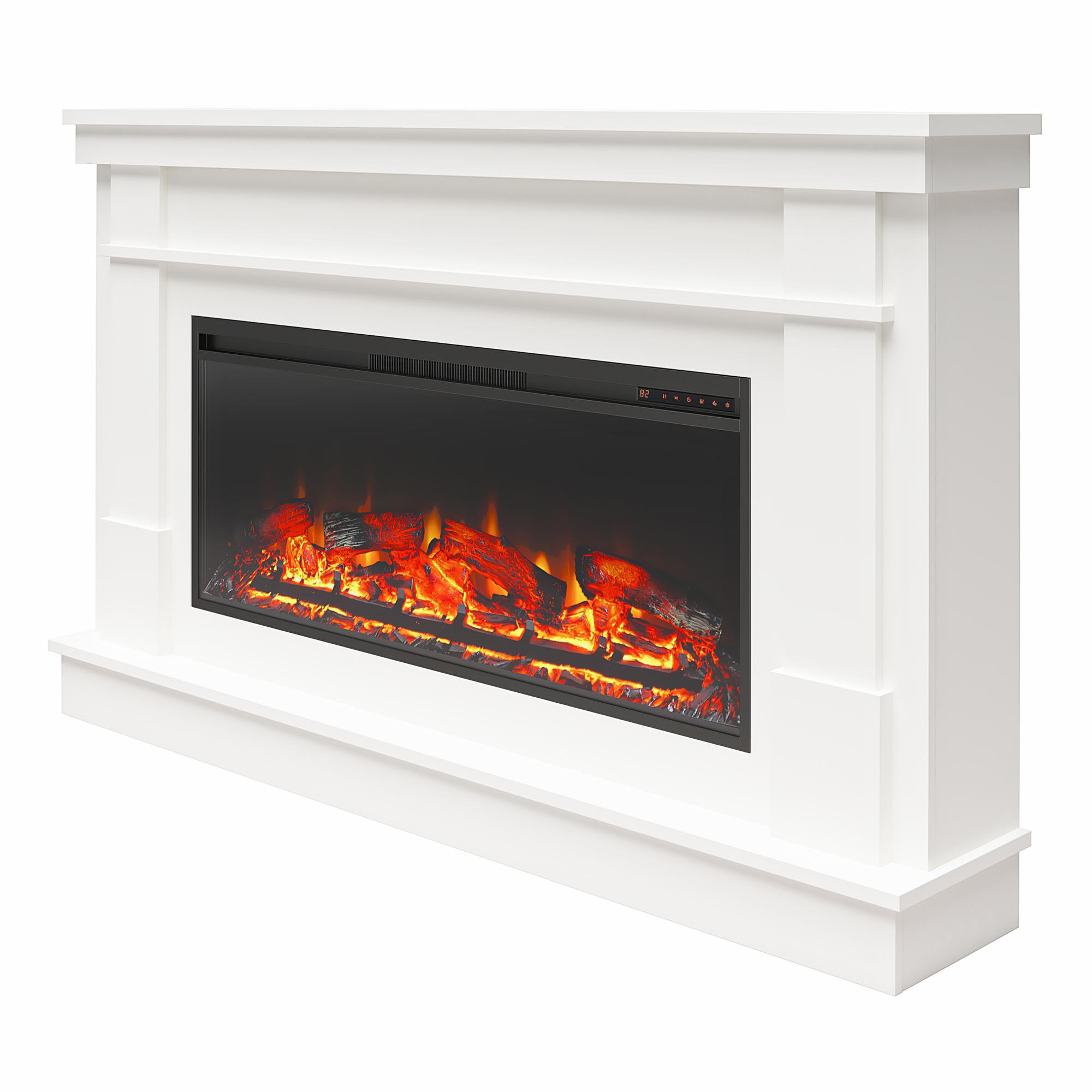 Kelly Clarkson Home Powe Newsome Wide Mantel With Linear Electric