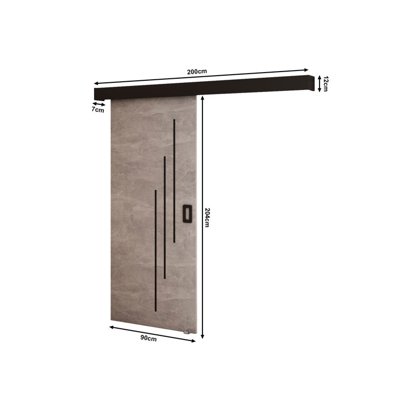 Angulay Sliding doors with self -closing mechanism