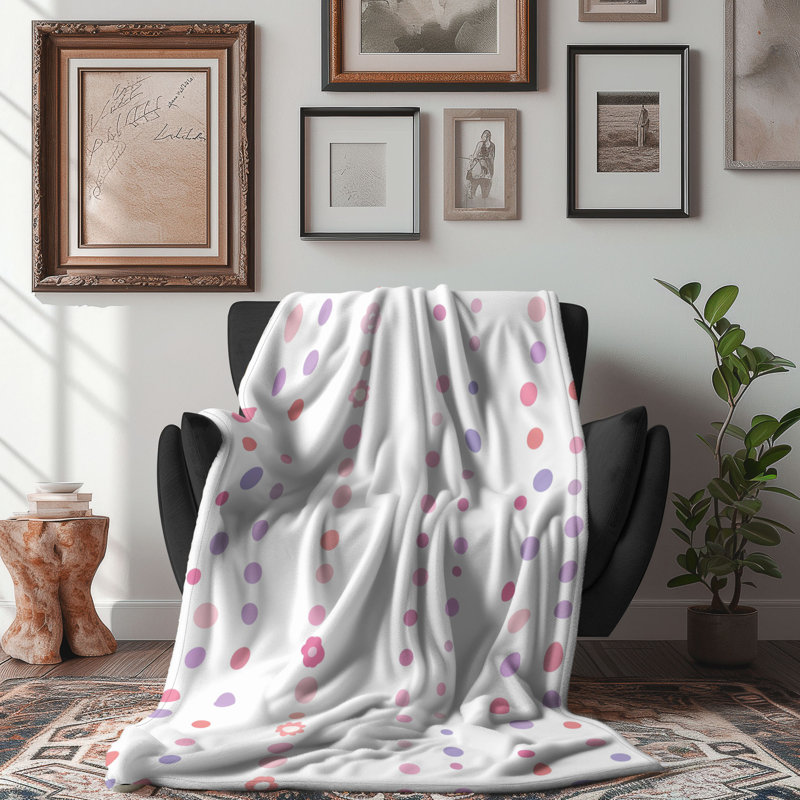 Doux rose - doudou Sherpa de qualité supérieure 1 pièce, L 60 po x L 80 po