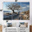 Paysage d'hiver de campagne - ensemble d'art mural sur toile campagne-107753504-107753506