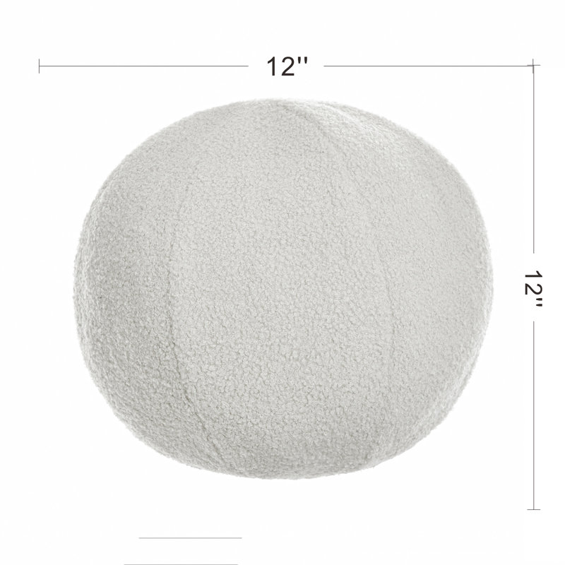 Cocoa Brown Velvet and Green Linen Round Tufted Floor Pillow