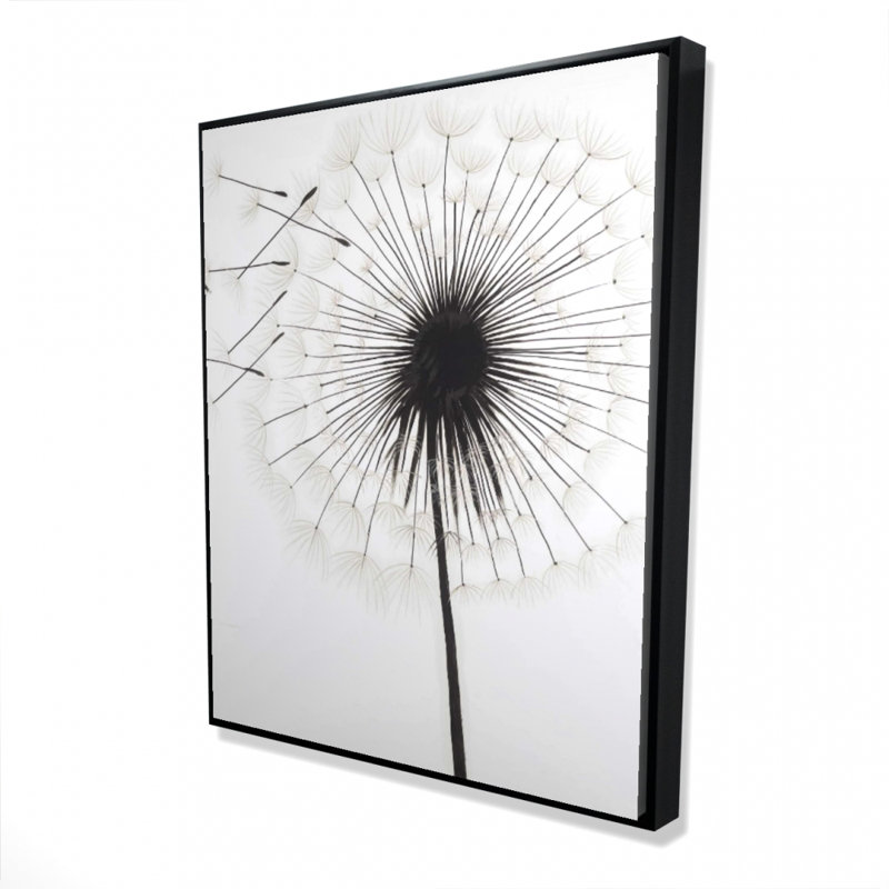 Silhouette Of Dandelion Print On Canvas, H 60 po x l 48 po