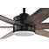 Matte Black Integrated Led 6 Speed Color Changing Indoor Ceiling Fan With Light And Remote