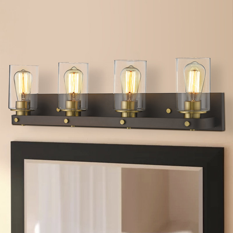 Éclairage de salle de bain 4 lumières à intensité variable Makye