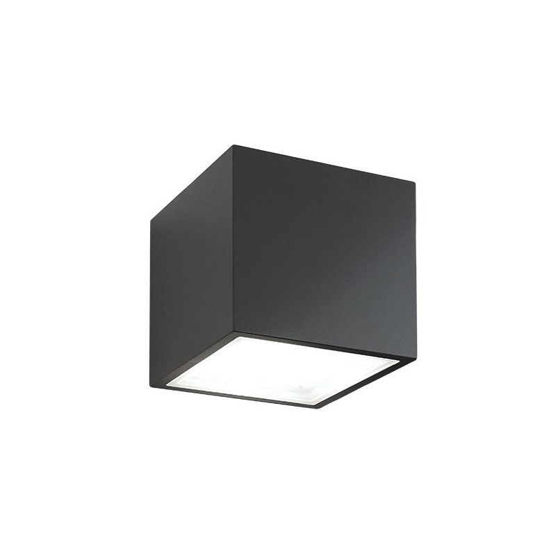 Bloc LED Outdoor Bulkhead Light, Black, 5.5" H x 6" W x 4.5" D