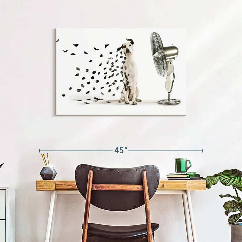 Windblown Dalmatian Spots Canvas Print, 36" H x 24" W x 1.25" D