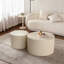 Ensemble de 2 tables basses gigognes Beige
