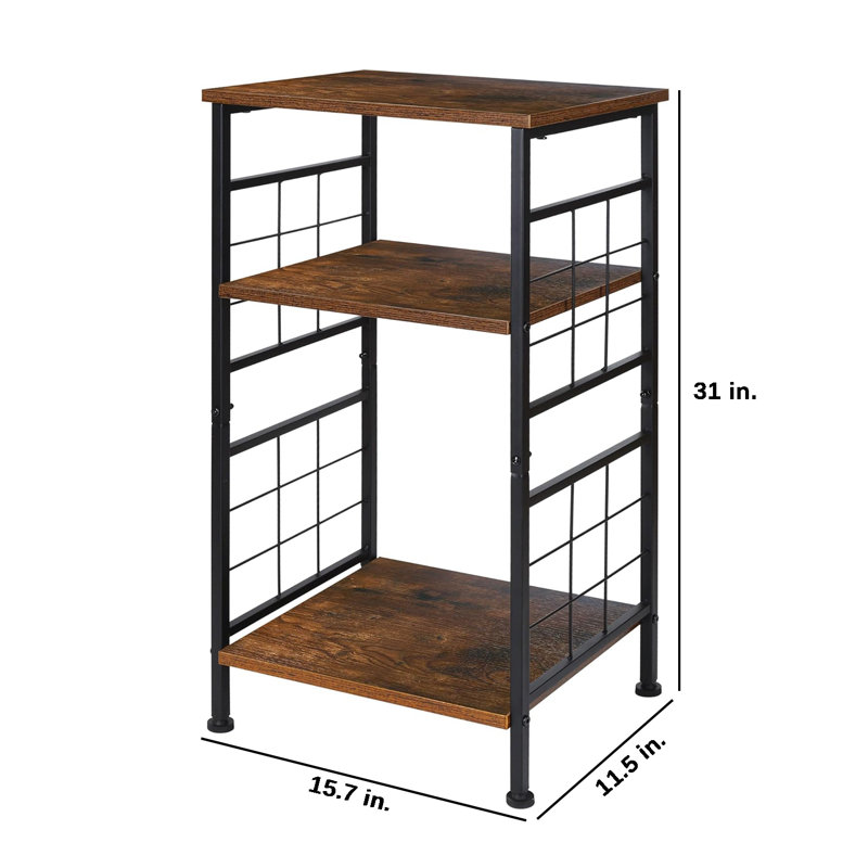 Table de bout haute à 3 niveaux pour petits espaces