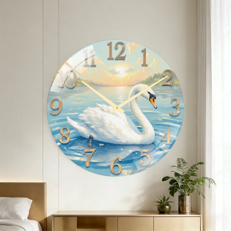 Horloge murale Swan