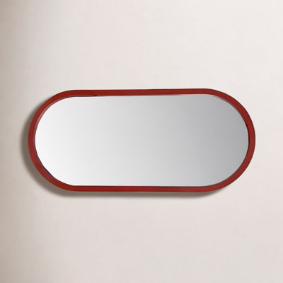 Osman Glossy Intense Rust Wall Mirror