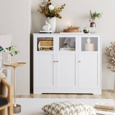 Garysburg 9 Drawer Chest, Wood Storage Dresser Cabinet with Wheels