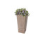 Jardinière en pot composite carrée Cara avec tablette végétale-115251812-31645027