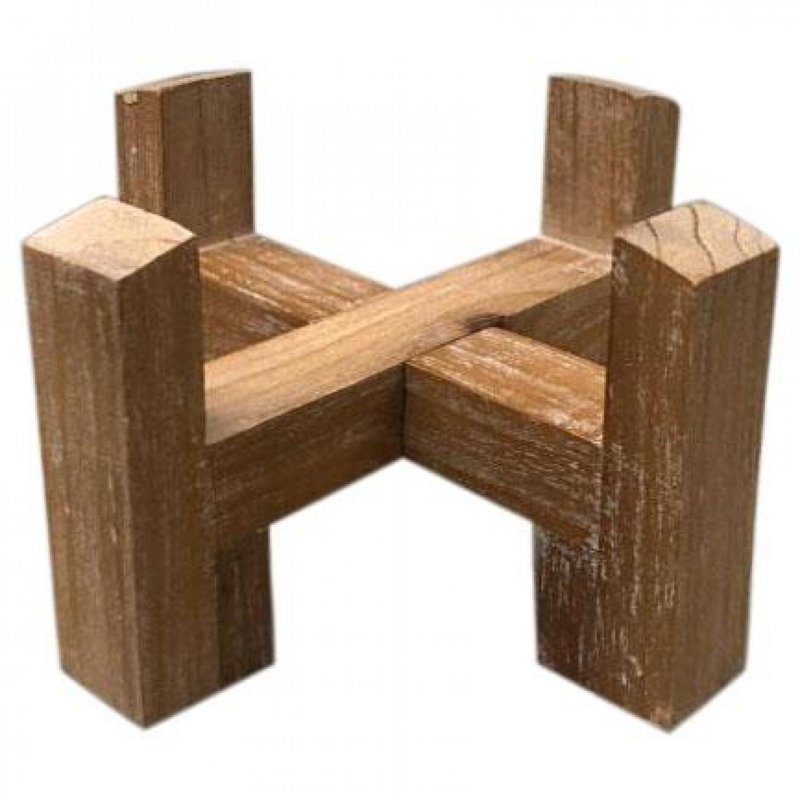 Support à plantes en bois, Brun