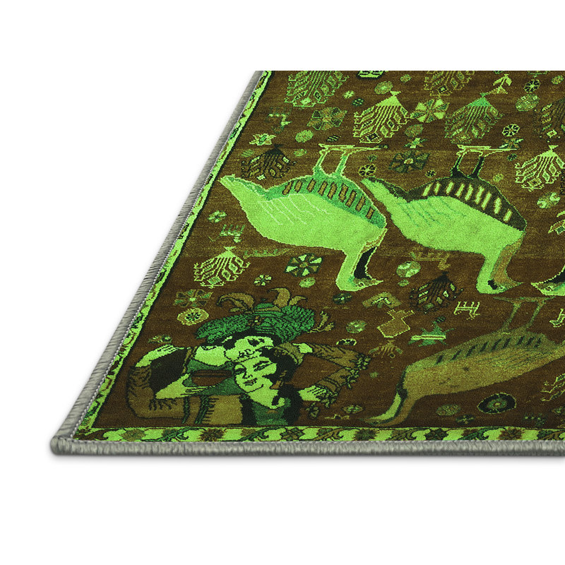 Performance Abstract Indoor Rug, Rectangle 2' x 3'