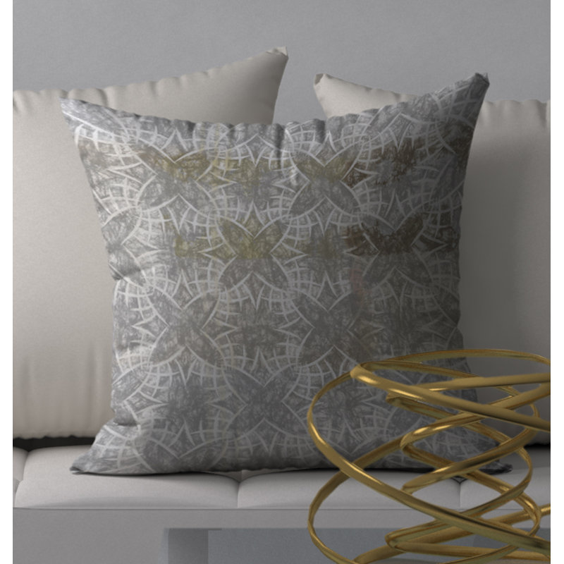 Housse et insert de coussin carré intéressant, 18" x 18"