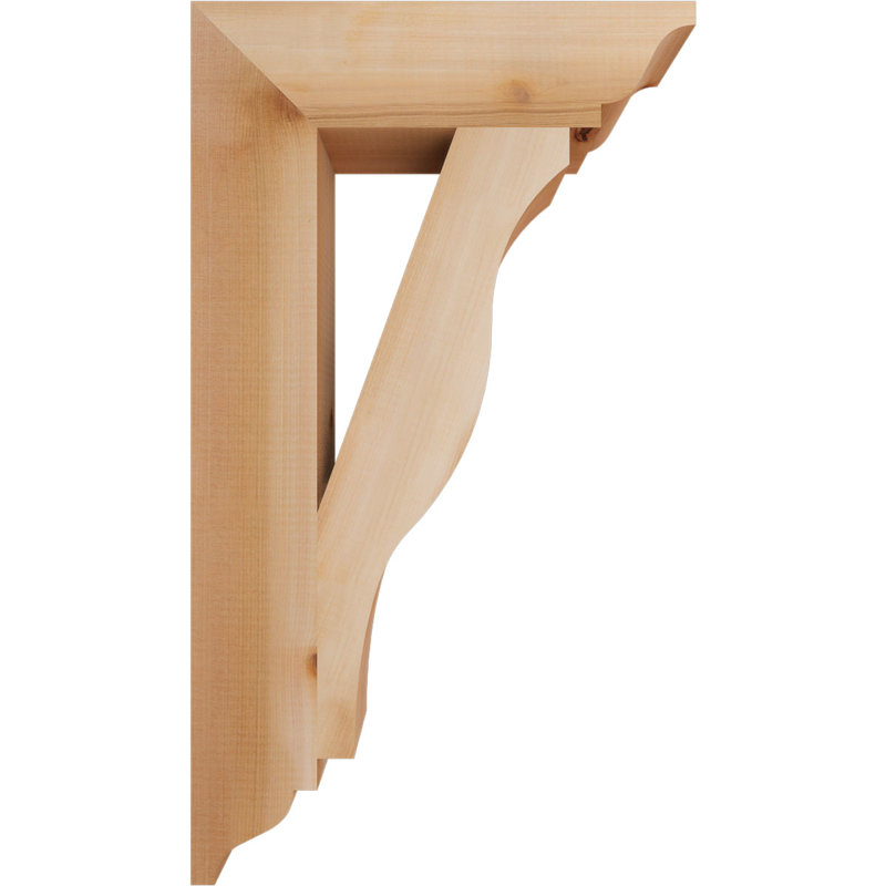 Support traditionnel Funston, Cèdre rouge de l'Ouest, Lisse, H 28 po x l 3,5 po x P 16 po