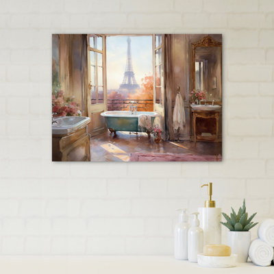 «Ursina Bathaign Bliss With A View Of The Eiffel Tower I», reproduction sur toile