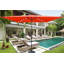 Parasol de patio rectangulaire polyvalent avec éclairage solaire avancé et multiples fonctionnalités pour profiter de l'extérieur-90744592
