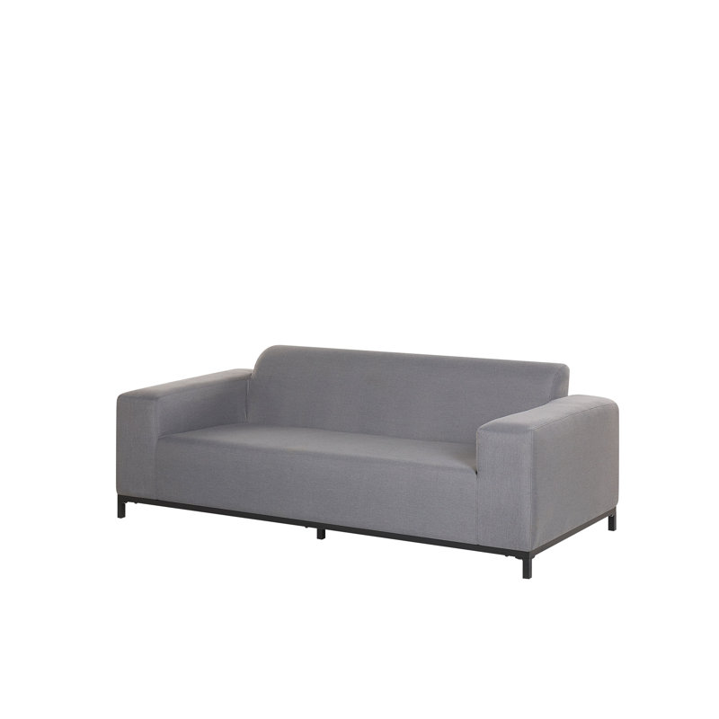 Booragoon 186cm Wide Metal Patio Sofa, Grey