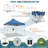 10'x10' Pop Up Canopy Wavy edge tent with One Person Set Up Center Lock and Storage bag-104597075
