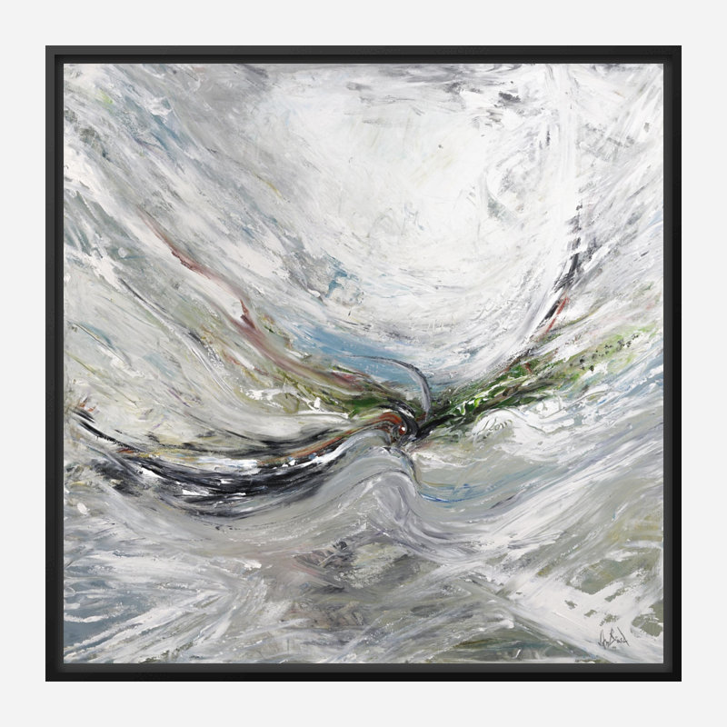 Air - Artist Enhanced Canvas Print, Black Framed Canvas, 40" H x 40" W x 1.5" D