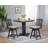 Derbyshire Solid Wood Adjustable Height Pub Table