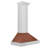 ZLINE 30 in. Convertible Stainless Steel Range Hood with Copper Shell and Handle (KB4STX-C-30)