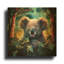 « Koala » par r3darch0n, tableau mural en métal doré, 91,4 cm x 91,4 cm-1000840321