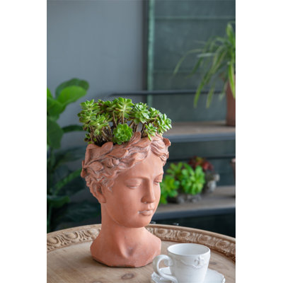 Pot à fleurs avec tête D6x9