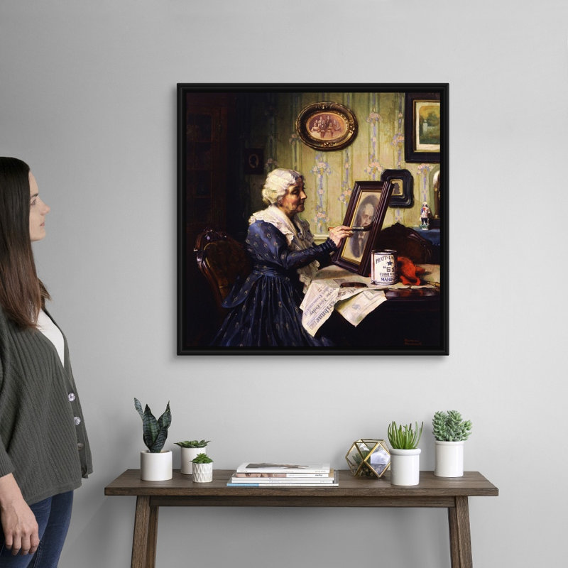 «My Favorite», impression sur toile, Cadre flottant noir, H 32 po x l 32 po x P 1,75 po