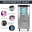 2000W Commercial Ice Cream Maker with LCD, Auto Clean & Pre-Cooling, 4.8–6.3 Gal/H – For Restaurants & Cafes