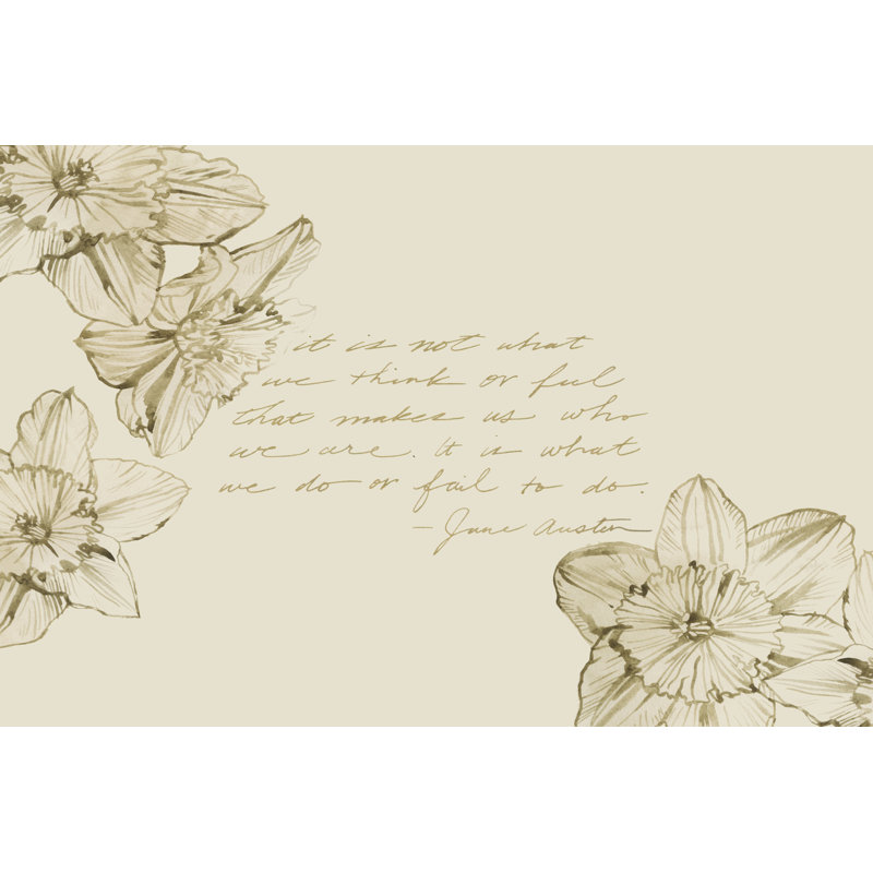 Austen's Advice I 1 Piece Wrapped Canvas Wall Art, 51 cm H x 76 cm W
