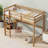 Twin Solid Wood Loft Bed With Built-in-desk-107131581
