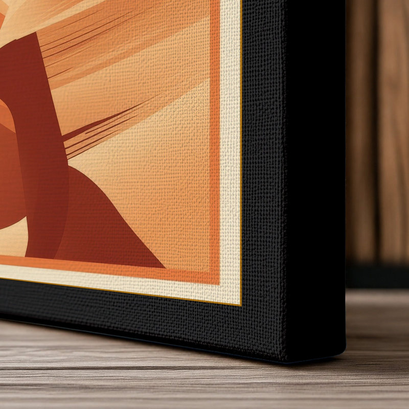 Canyon Depths Southwestern - Wrapped Canvas, 18x12 - 45.7 x 30.5 cm, Black Border