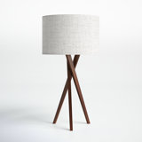 Harcourt Solid Wood Tripod Lamp