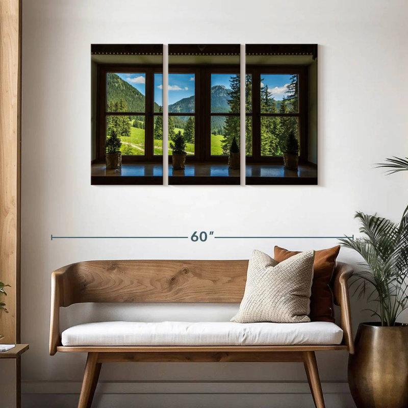 Lilie Window To Tatra Park, 28" H x 45" W