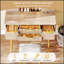 Bureau de coiffeuse à 4 tiroirs avec miroir à DEL et détails sculptés, table de maquillage cannelée avec pieds en métal et tabouret en polyuréthane, coiffeuse sculptée avec rangement pour bijoux pour la chambre à coucher