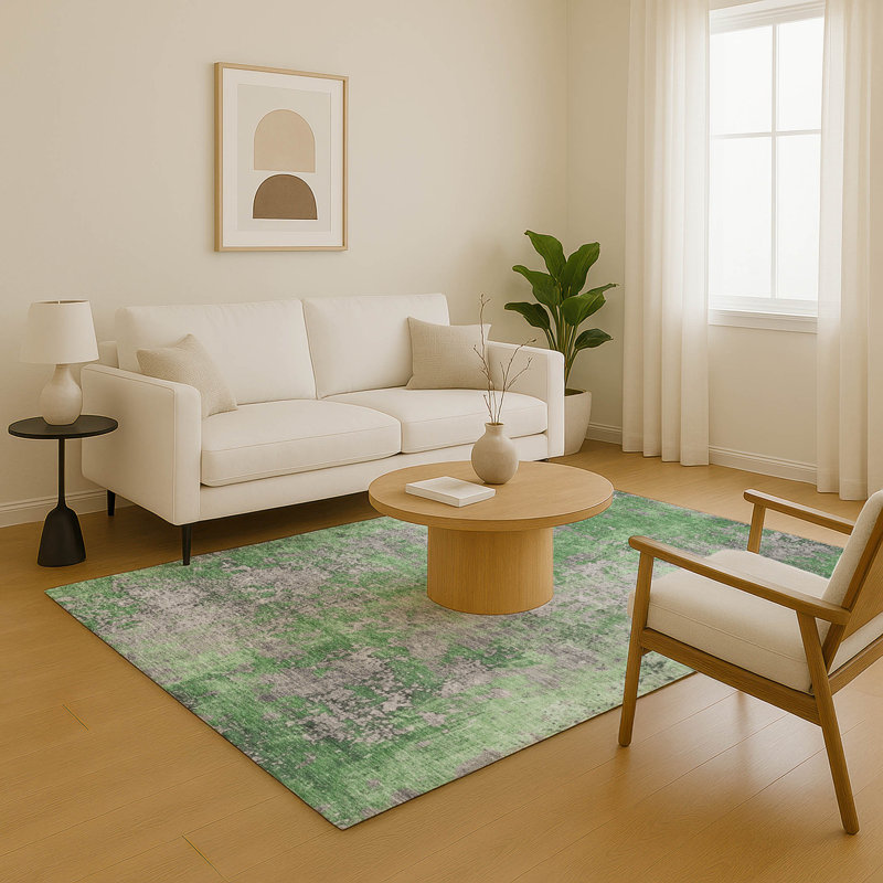 Premium Machine Washable Jacquez AMF1789 Modern Rug, Rectangle 8' x 10'