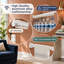 Séchoir à linge mural pliable et rétractable blanc pour la lessive intérieure ou extérieure dans les balcons, les chambres et les salles de bain