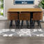 Ensemble de table de salle à manger compacte avec rangement, design moderne en mélamine et en métal pour les cuisines compactes