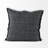 Malia Fringed Linen Reversible Pillow Cover