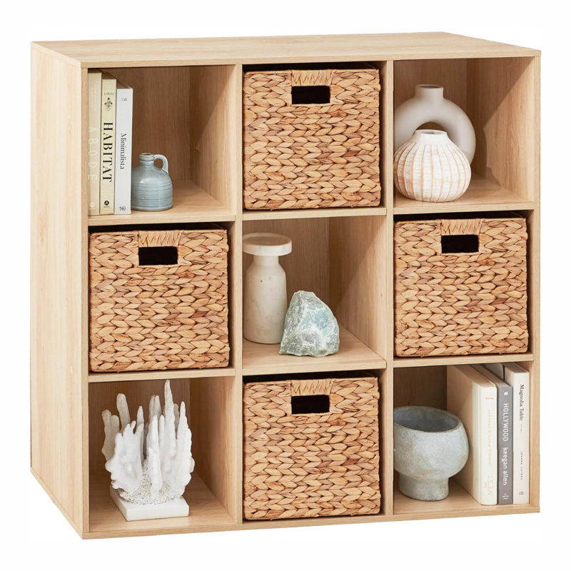 Bibliothèque à cubes H 36 "x l 36" Naleli, Chêne clair