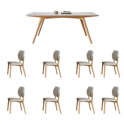 legant White Ash Table and Chair Set