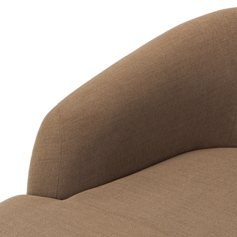 Channing Chaise Lounge, Crypton Nomad Mushroom 92% Polyester/8% Flax
