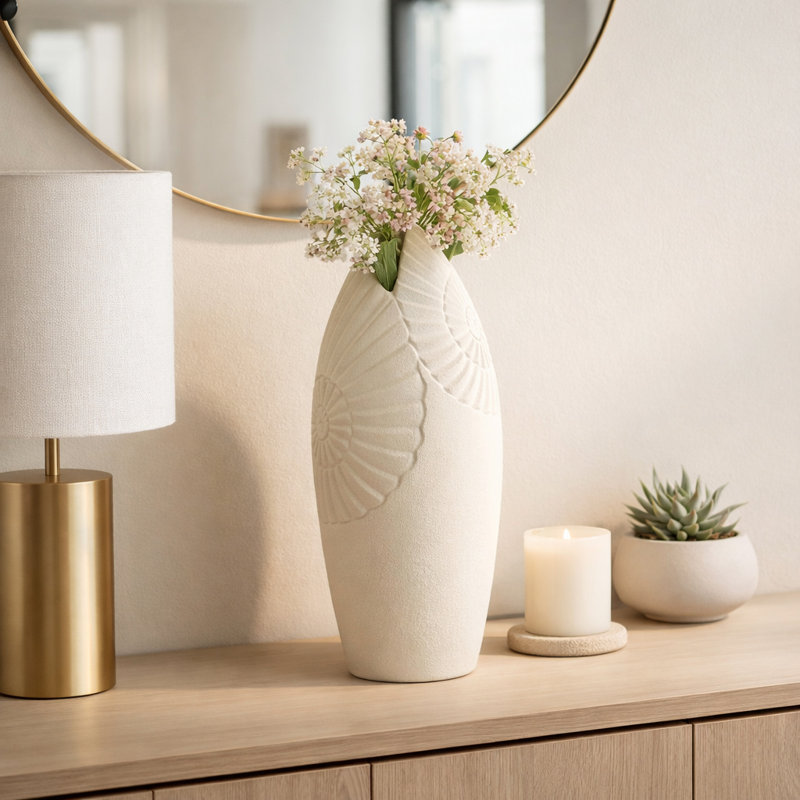 Petit vase 16 "Perry, H 21 po x l 8 po x P 8 po