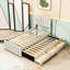 Lit plateforme tapissier avec lit gigogne et 3 tiroirs-343874608-343874606