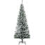 Arbre de Noël artificiel mince enneigé 6 pi avec branches réalistes et 492 pointes