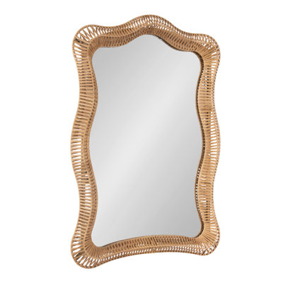 Arched Rattan Wall Mirror