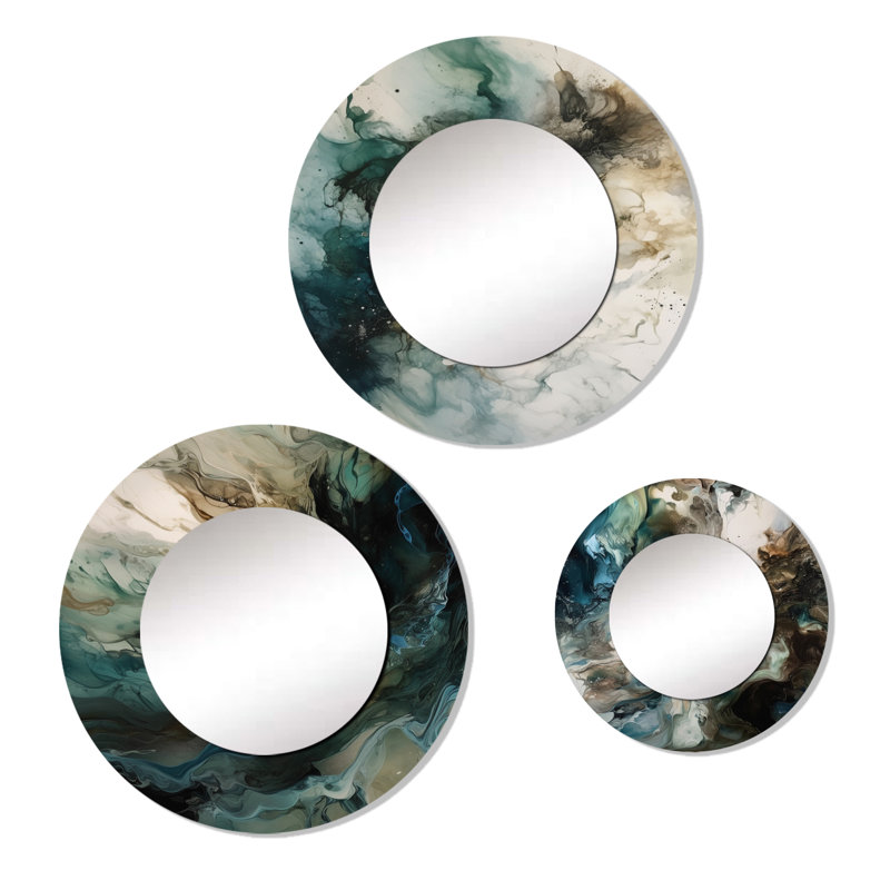 Ekrem Metal Round Mirror